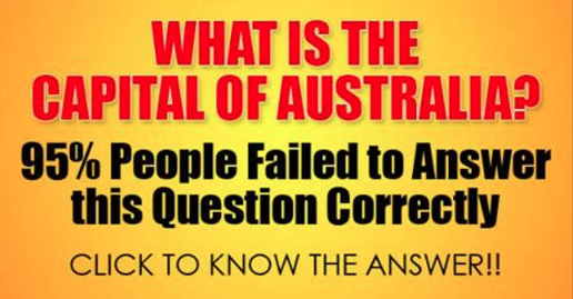 What Is the Capital Of Australia
