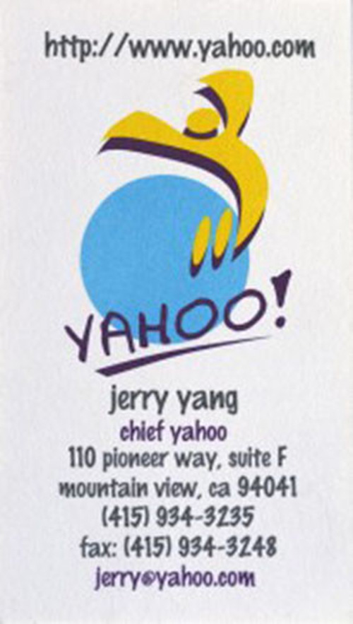 Jerry Young Yahoo Business Card