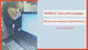 Gift Your Old Computer And Enable The Future, Join Vadodara Causes and Siddhi's Teach A Kid Campaign