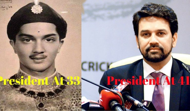 Vadodara’s Fatehsinghrao Gaekwad was the youngest BCCI President, Not Anurag Thakur