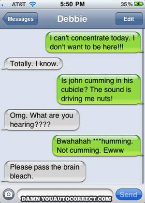 funny auto correct text messages