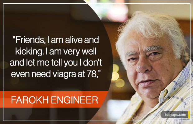 Farokh Engineer’s Epic Reply To Everyone Who Thought He Was Dead, Even Rishi Kapoor, Who Tweeted RIP for him