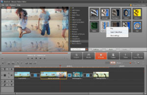 Mirroring a video using Movavi Video Editor