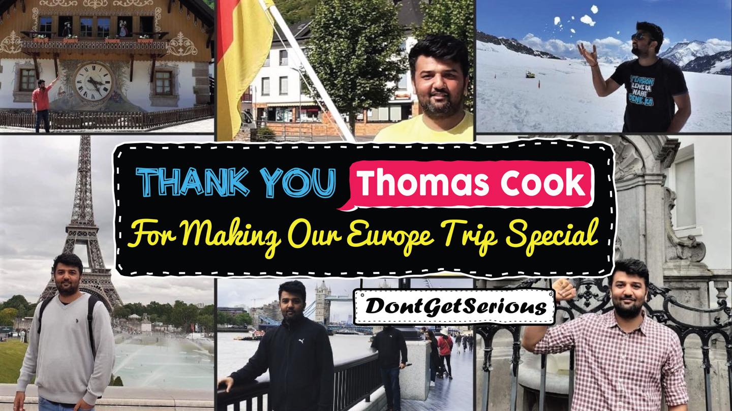 Thank You Thomas Cook For Making Our Europe Tour Special