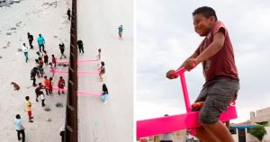 Someone Installed See-Saws At The US-Mexico Border So Kids Can Play Together