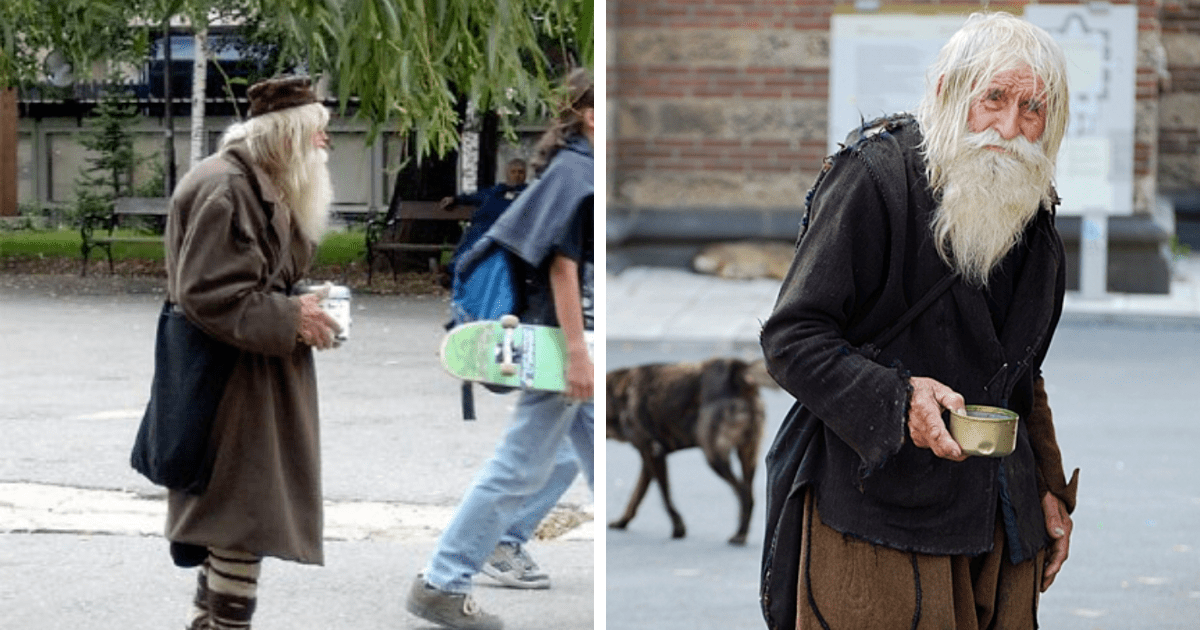 101 Year Old Homeless Man Begs On Street Each Day And Donates Everything To Orphans