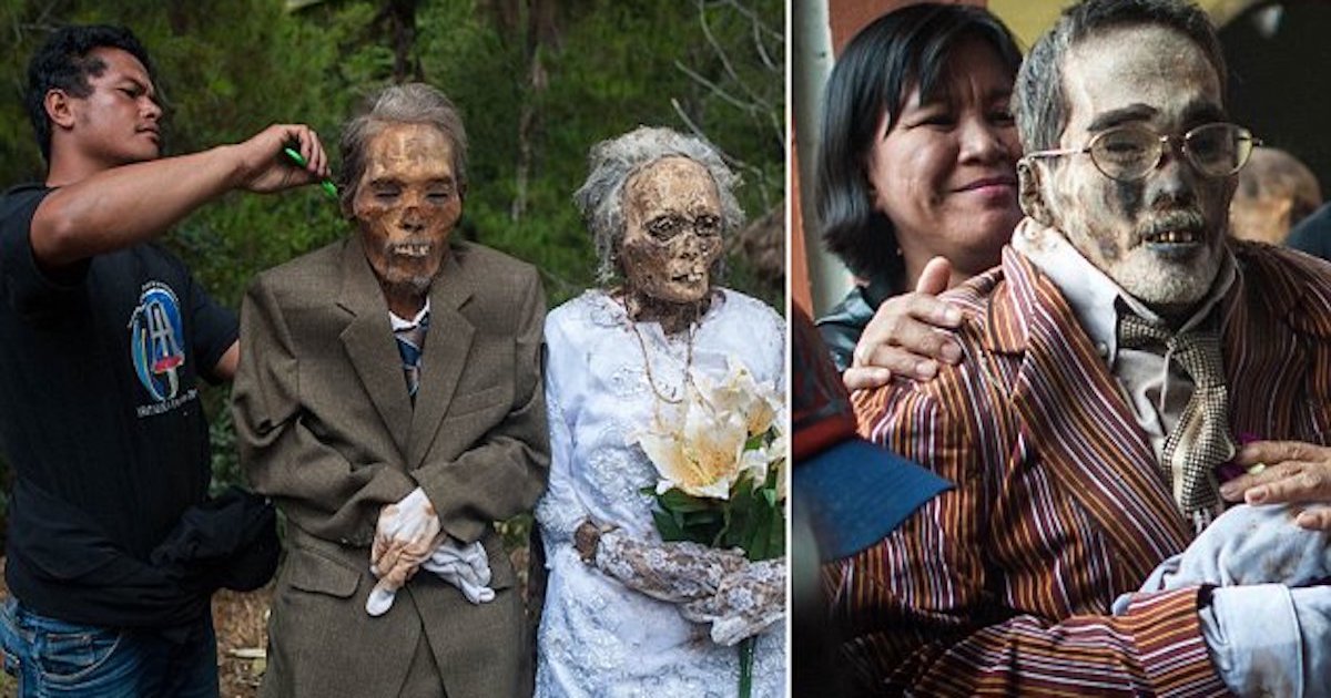 Indonesian Villagers Dig Up Their Dead Relatives & Dress Them Up In Eerie Ritual
