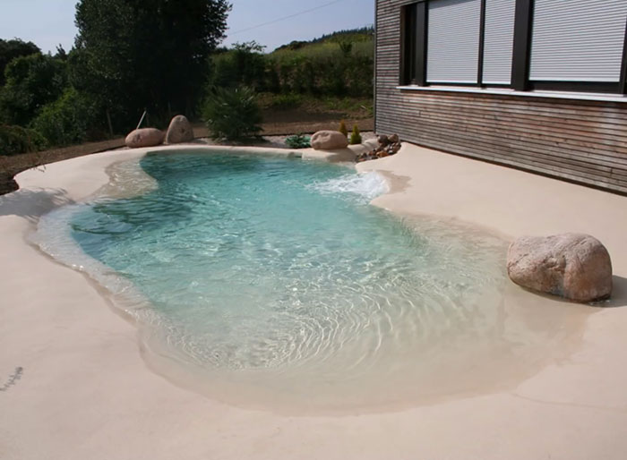 Sand pool at home