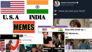 funny india v/s america memes