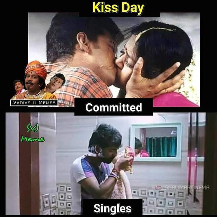 kiss day memes