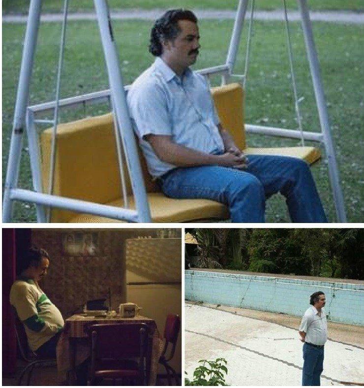 Pablo Escobar Waiting Meme Template