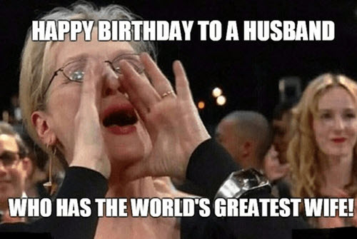 Happy Birthday Husband Memes