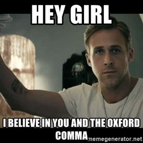 Oxford Comma Memes