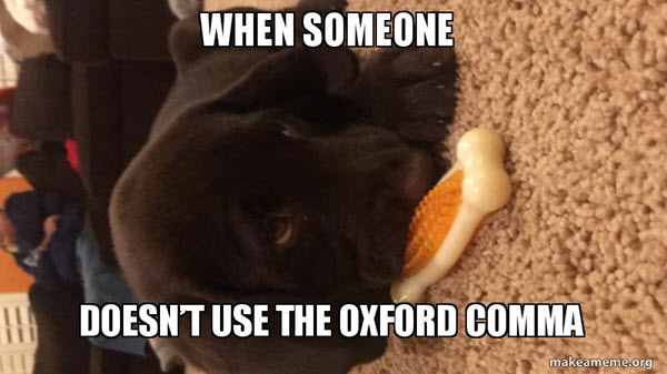 Oxford Comma Memes