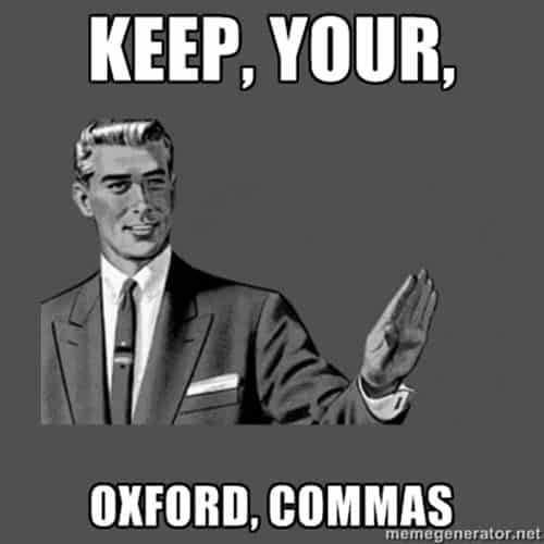 Oxford Comma Memes