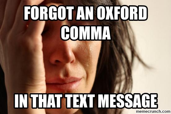 Oxford Comma Memes