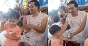 Single Dad Wore A Pink Dress To Son’s School On Mother’s Day Event, Internet Can't Stop Smiling