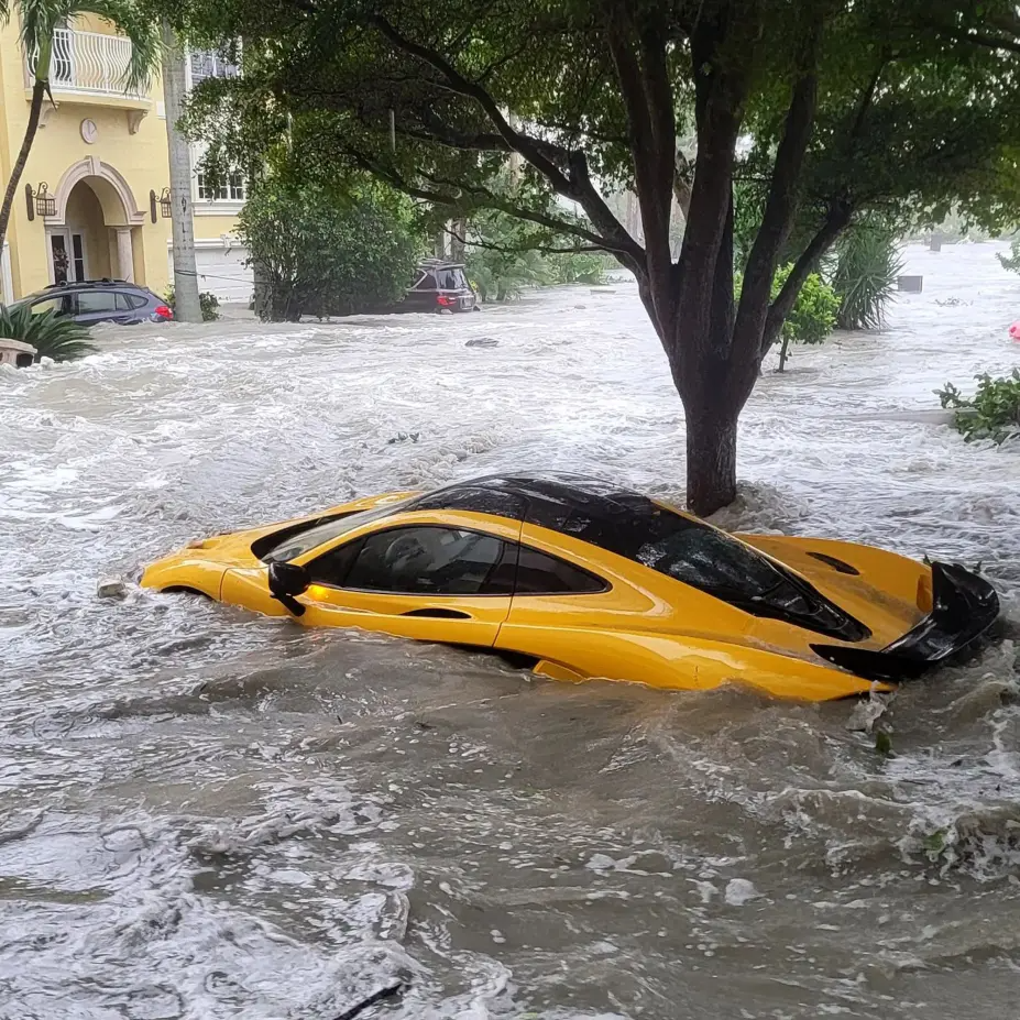 McLaren Supercar Gets Washed Away By Hurricane Ian