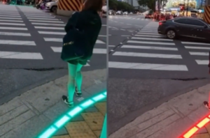 South Korea Installed Traffic Lights On Street For Smartphone Addicts