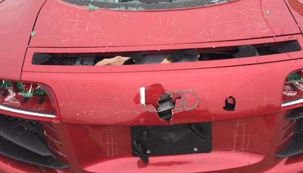 Wife Destroys Cheating Husband BMW Car 