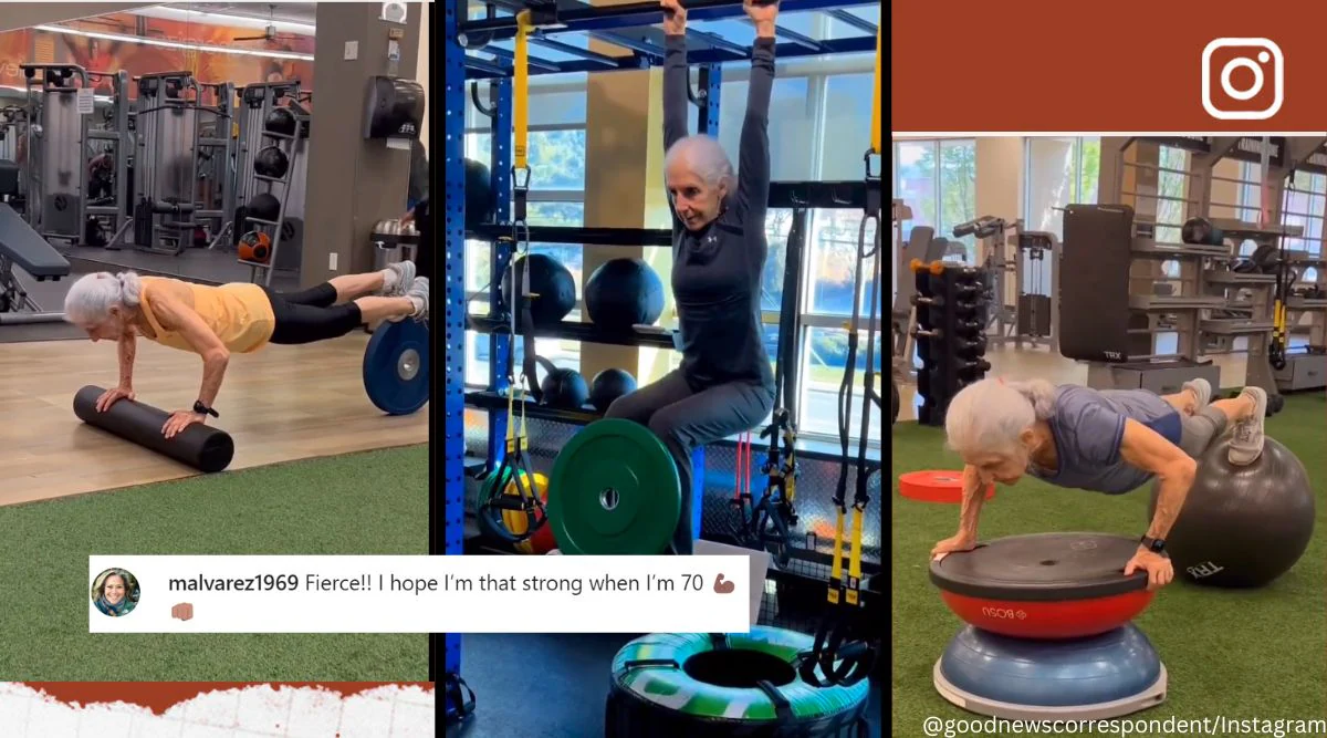 75-Years-Old Grandma Workout Routine At The Gym Will Put Us All To Shame